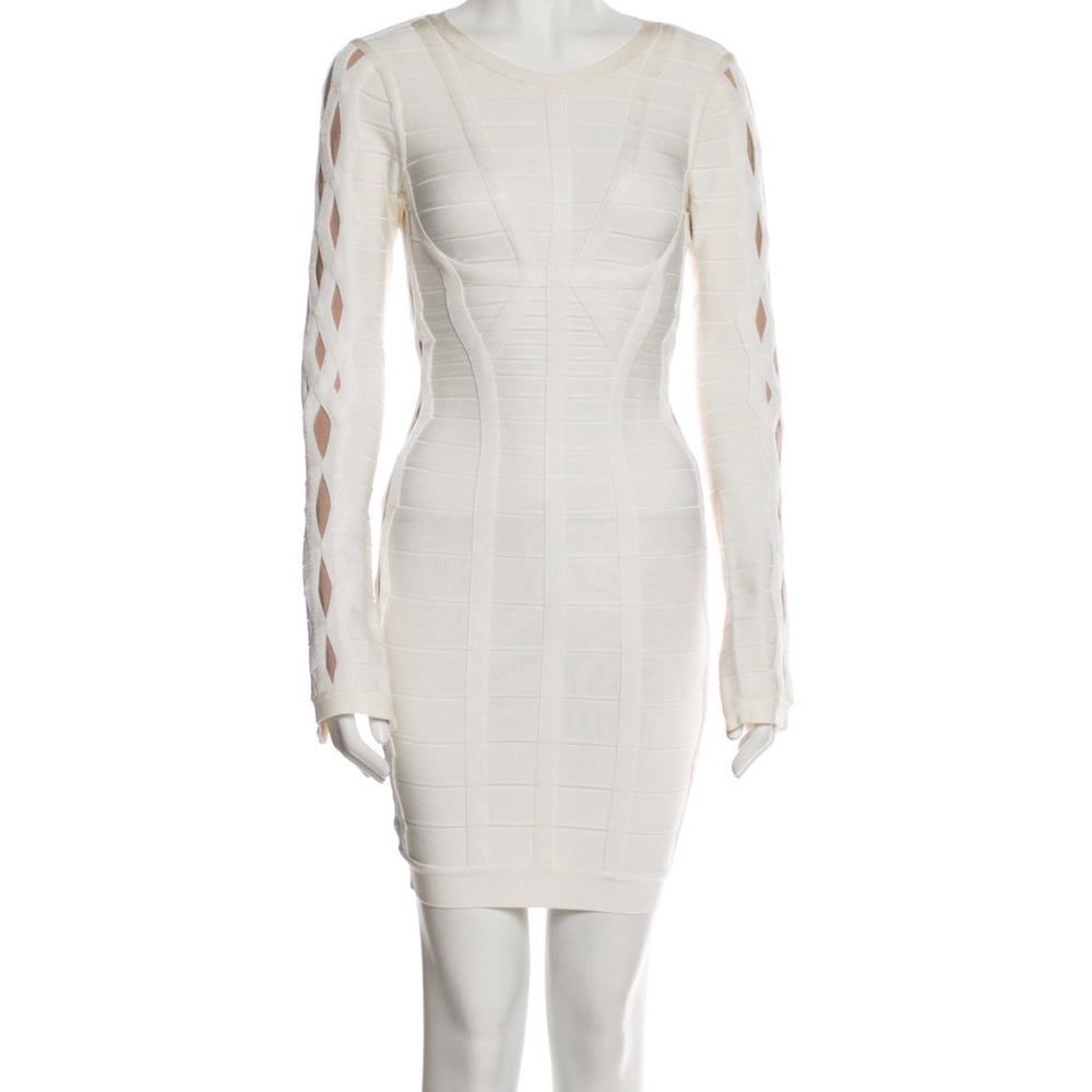 Herve Leger long sleeve bandage dress - size Small - Excellent Condition